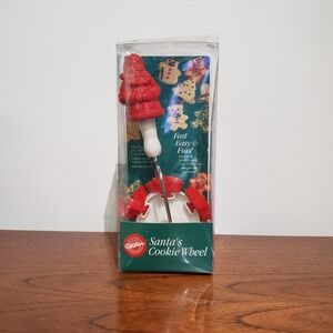 New in box 1992 Wilton Santa's Cookie Wheel‎ 6 Shape Cutter / Stock #2304-803